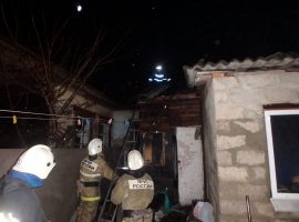 В Курском районе горел многоквартирный дом