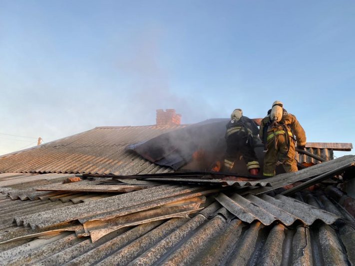 В Курской области сгорел частный дом