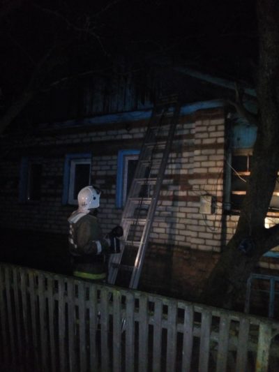 В Курской области при пожаре пострадал курянин