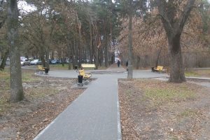 В Курске отремонтировали сквер «Спортивный»