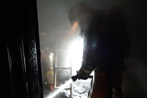 При пожаре под Курском сгорела мансарда