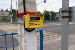 В Курской области возле школ установили новые светофоры