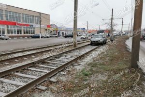 В Курске на улице Литовской парализовано трамвайное движение