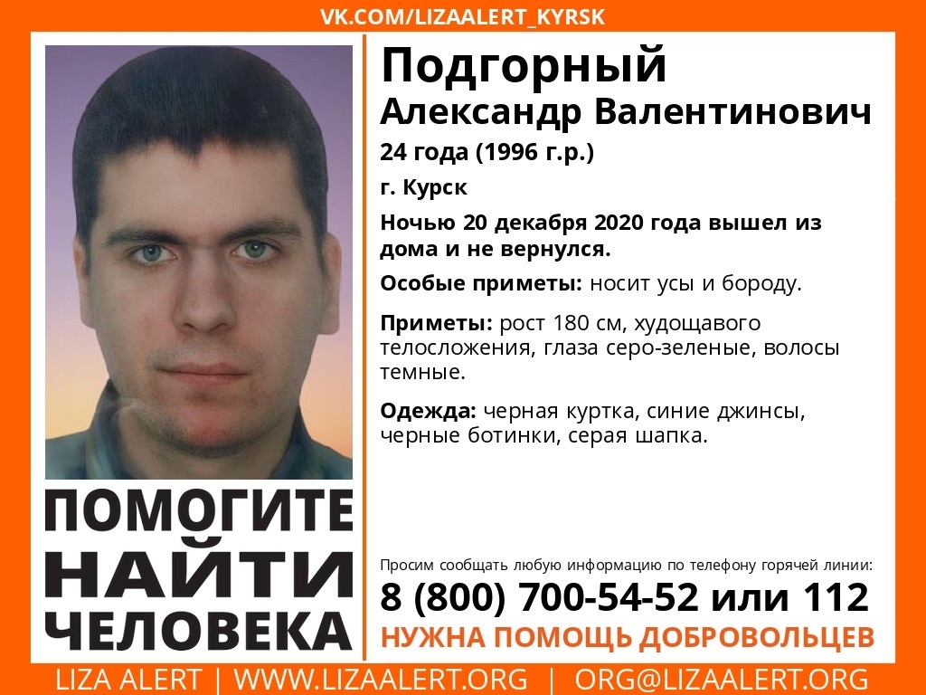 В Курской области ищут пропавшего мужчину | 20.12.2020 | Курск - БезФормата