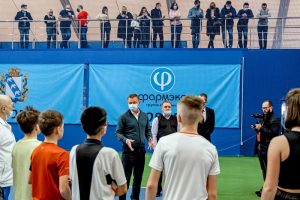 На КЗТЗ открыли детскую академию тенниса