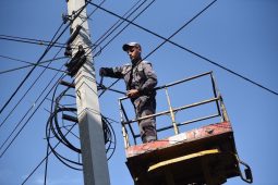 В Курске демонтируют незаконно размещенный кабель