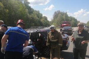 Серьезная авария произошла под Железногорском Курской области