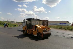 Во Льгове Курской область идет капремонт дорог