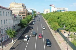 Завершается ремонт улицы Дзержинского  в Курске