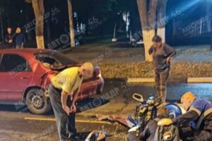 В Курской области мотоциклист пострадал столкнувшись с «Маздой»