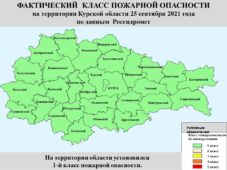 В Курской области снизился класс пожарной опасности