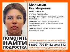 В Курской области пропала 14-летняя девочка