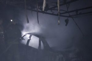 Ночью в Курской области сгорела «Лада Гранта»