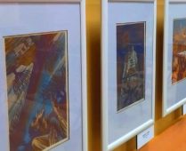 В Курском литературном музее проходит выставка линогравюр