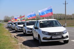 В Курской области прошел автопробег «Огонь памяти»