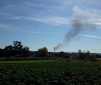 В соседней Белгородской области упал военный самолёт
