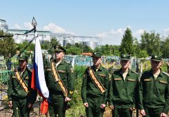 В Курской области перезахоронили останки еще одного советского солдата