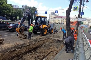 На главной улице Курска начался ремонт