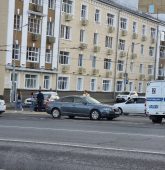 На Красной площади Курска произошло ДТП с велосипедистом