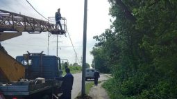 В Курске отремонтировали освещение на улице Гремяченская