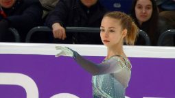 Курская фигуристка Виктория Дорошевская участвует в Гран-при России