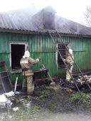 В деревне Белагино Курской области чуть не сгорел дом