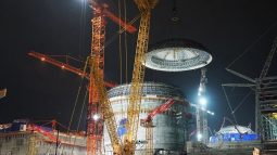 На втором энергоблоке Курской АЭС-2 установлен купол внутренней защитной оболочки