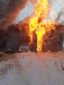 В Курской области сгорел гараж с «Ауди»