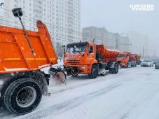Курские дорожники успешно борются с последствиями снегопада