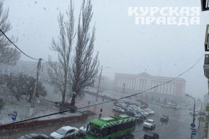 В Курской области 1 апреля ожидается снег с дождём