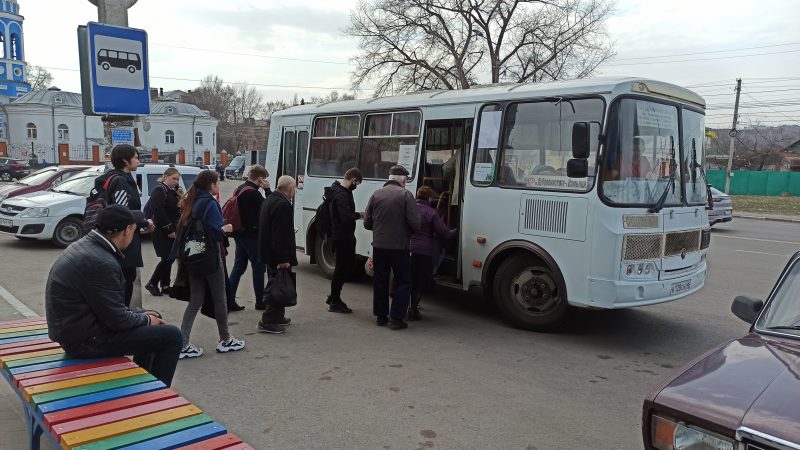 Маршрут автобуса с на карте Минска