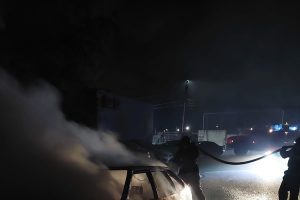 Ночью в Курске сгорел автомобиль «ВАЗ 2114»