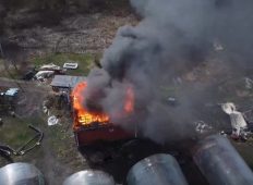 В Курской области у многодетной семьи сгорел дом