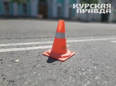 В центре Курска 47-летний мотоциклист пострадал в ДТП