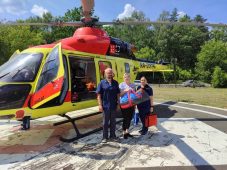 Курские медики на вертолёте доставили новорождённую в клинику Калуги