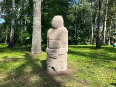 В курском парке «Боева дача» появился арт-объект «Половецкий воин»
