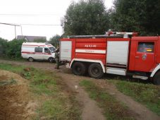 В Курском районе сгорел автомобиль «Лада Калина»