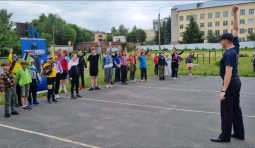 В школе №10 Курска прошла «Зарядка со стражами порядка»