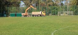 В Курске ремонтируют футбольное поле в спортивной школе № 4