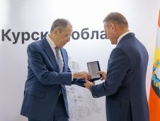 Роман Старовойт встретился с главой Министерства иностранных дел РФ Сергеем Лавровым