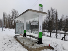 В Курске на остановке ЗАО «КПК» появился остановочный павильон