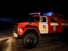 В Курской области ночью сгорел автомобиль «Датсун»