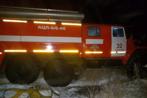 В Курской области ночью горел частный дом