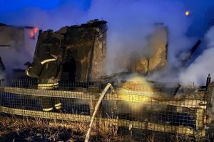 В Курском районе горел частный дом