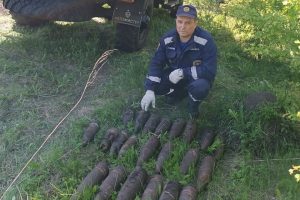 В Курской области нашли 22 артснаряда и гранату времён войны
