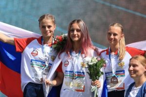 Курские спортсменки завоевали медали Матчевой встречи по легкой атлетике в Бресте