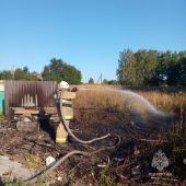 Курские пожарные 18 раз за сутки тушили сухую траву и мусор