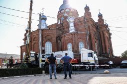 В Обояни Курской области установили укрытия