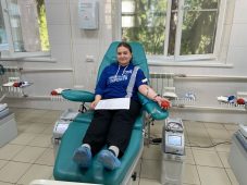 Молодогвардейцы Курской области стали донорами крови