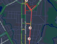 Из-за аварии в центре Курска задерживается общественный транспорт